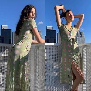 Wilfred Ocean Print Shirt Dress